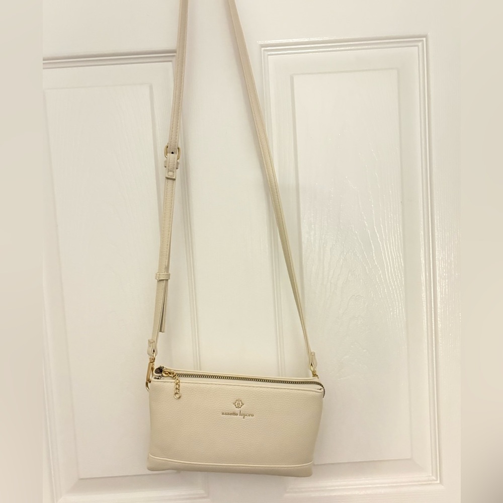 Elegant Cream Crossbody Bag